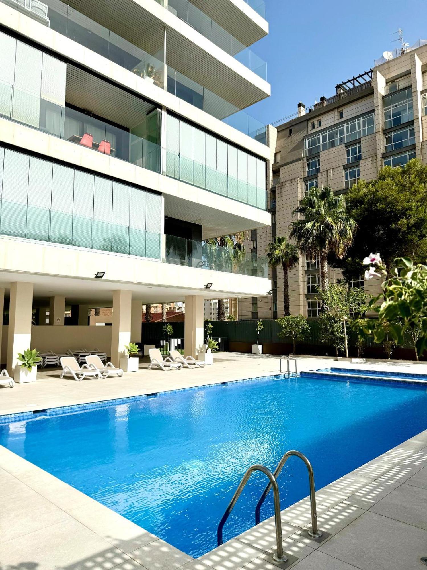 Calpe Beach II - Sea & Pool View Apartment エクステリア 写真