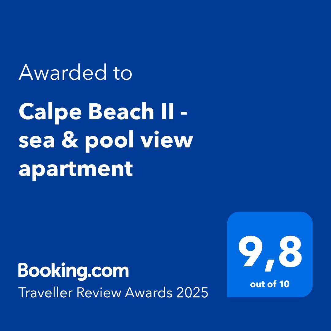 Calpe Beach II - Sea & Pool View Apartment エクステリア 写真